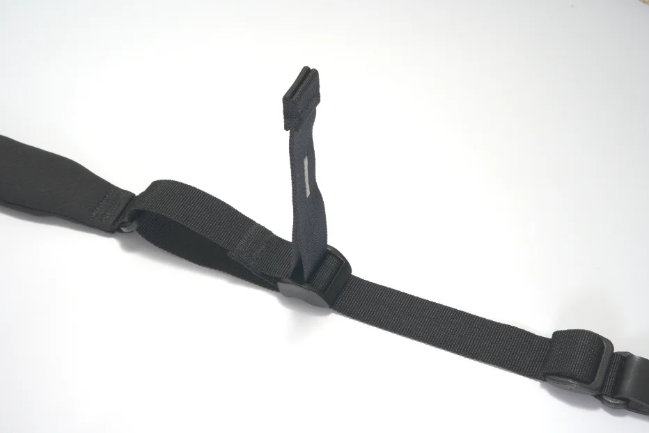 Close-up of the pull-tab adjustment mechanism